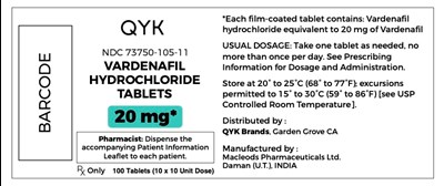 QYK VARDENAFIL HYDROCHLORIDE 105-11.jpg QYK VARDENAFIL HYDROCHLORIDE 105 11